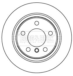 BORG & BECK Тормозной диск BBD5265